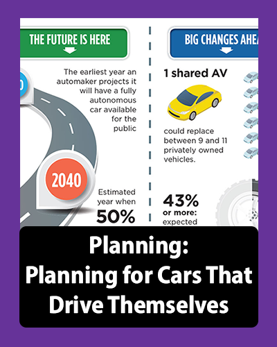 Planning for Cars that Drive Themselves (Planning November 2018)